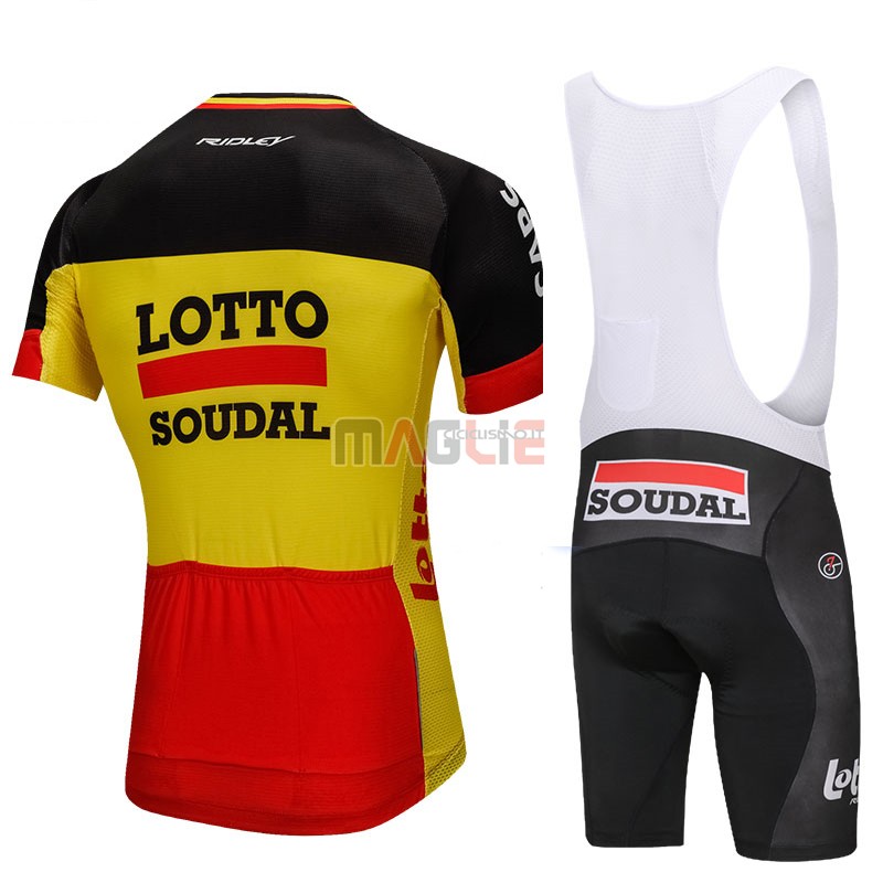 Maglia Lotto Soudal Manica Corta 2018 Nero e Giallo - Clicca l'immagine per chiudere